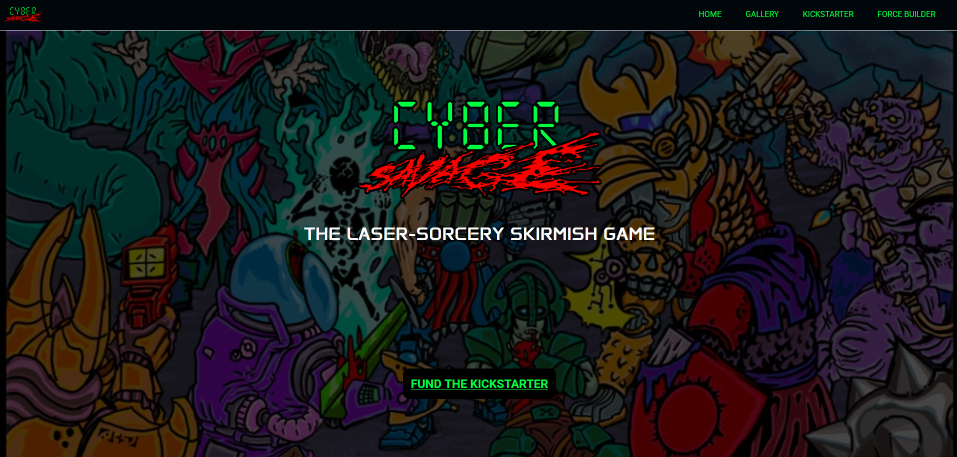 screenshot of the cyber savage force builder application